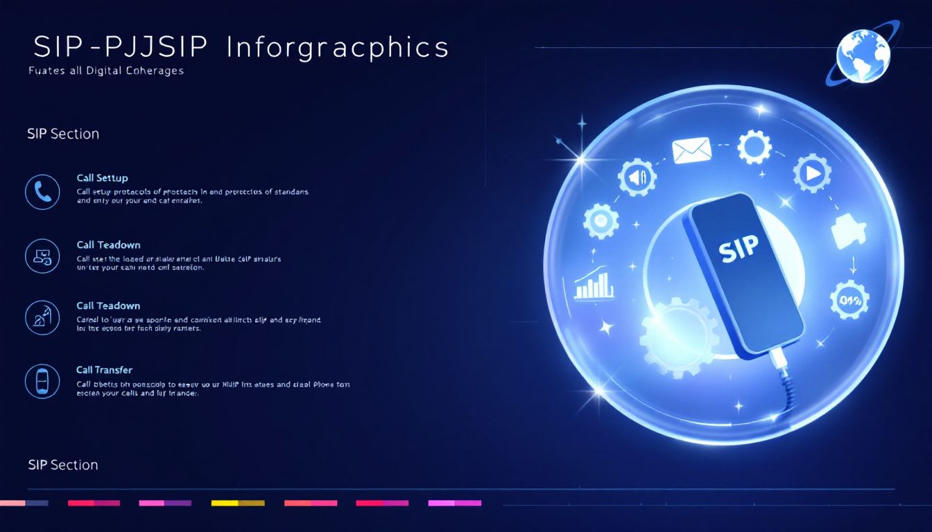 An infographic depicting future developments in SIP and PJSIP.