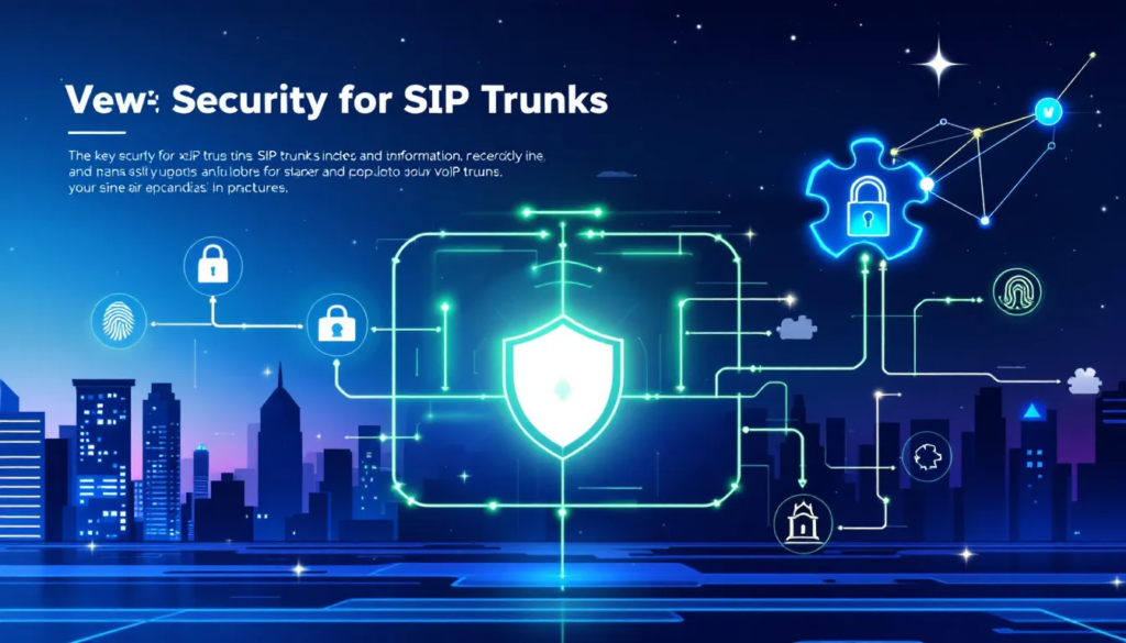 Key security measures for SIP trunks.